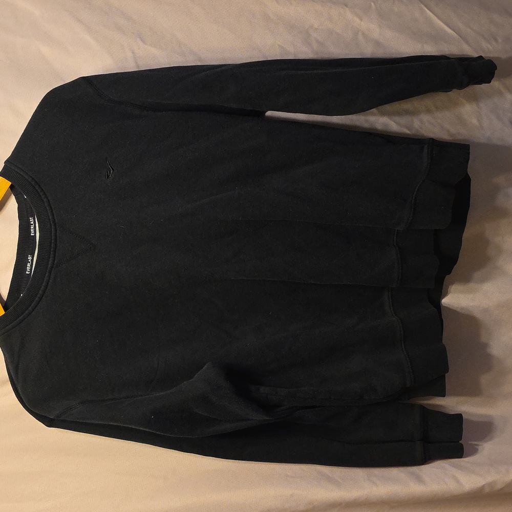 Everlast Men's Black Large Crewneck Sweater (Pat #3)